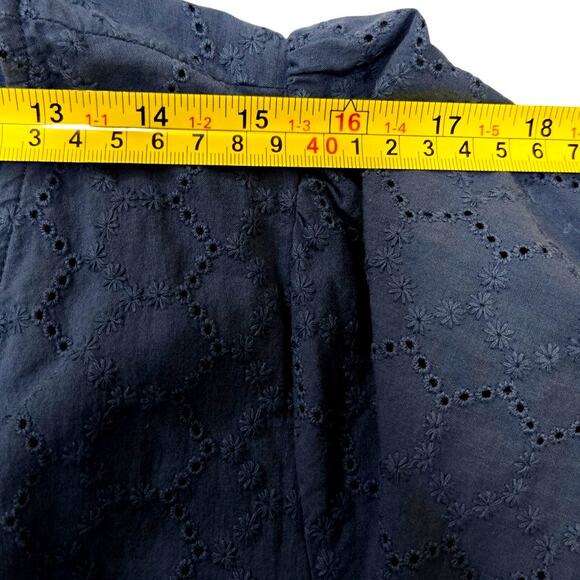 Michael Kors Blue Eyelet Dress - Size Large - Picture 8 of 11